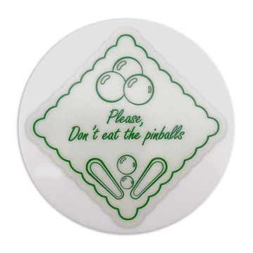 Don't Eat the Pinballs Drink Coaster